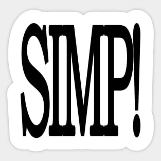 Simp! Sticker